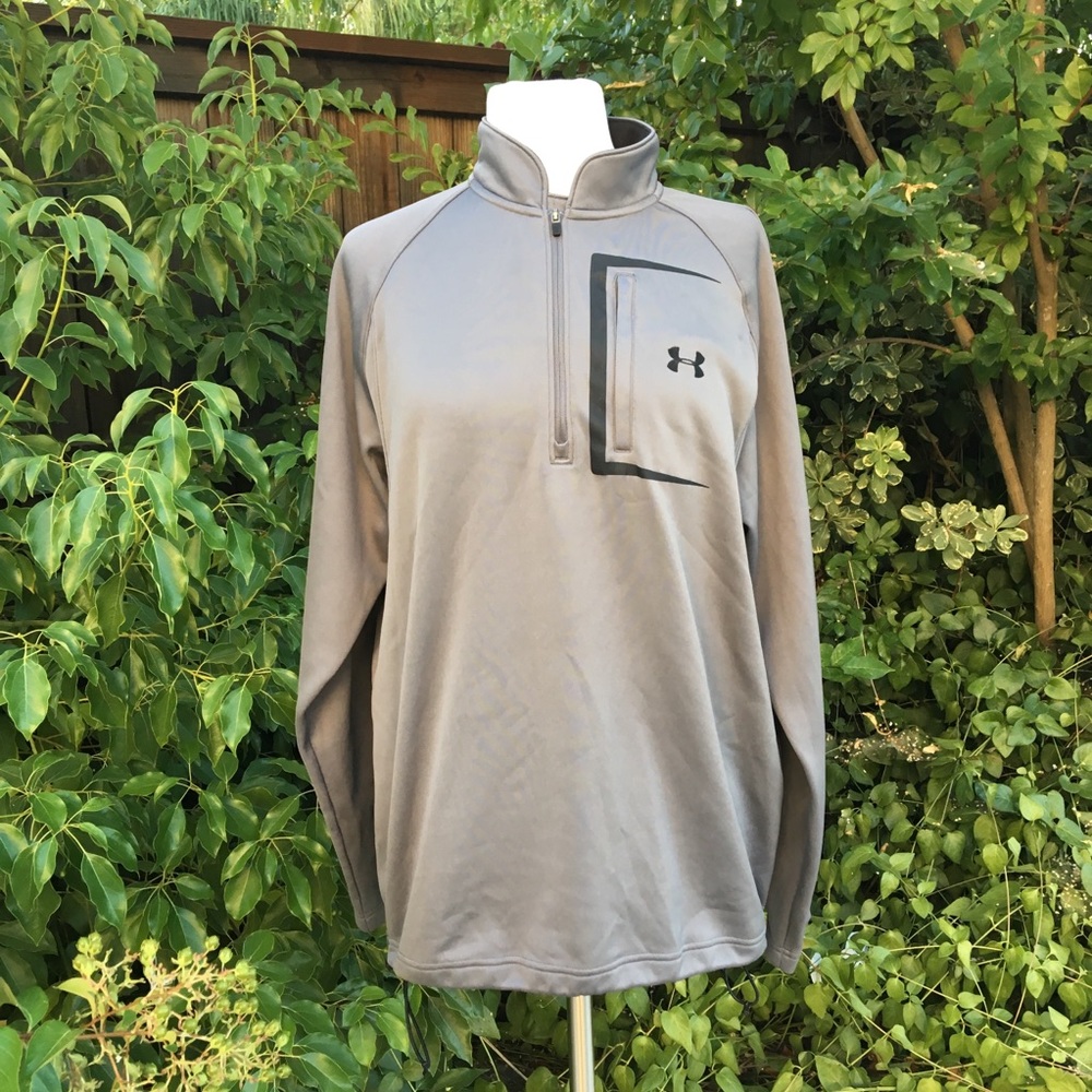 Gray under armour cold gear medium hoodie